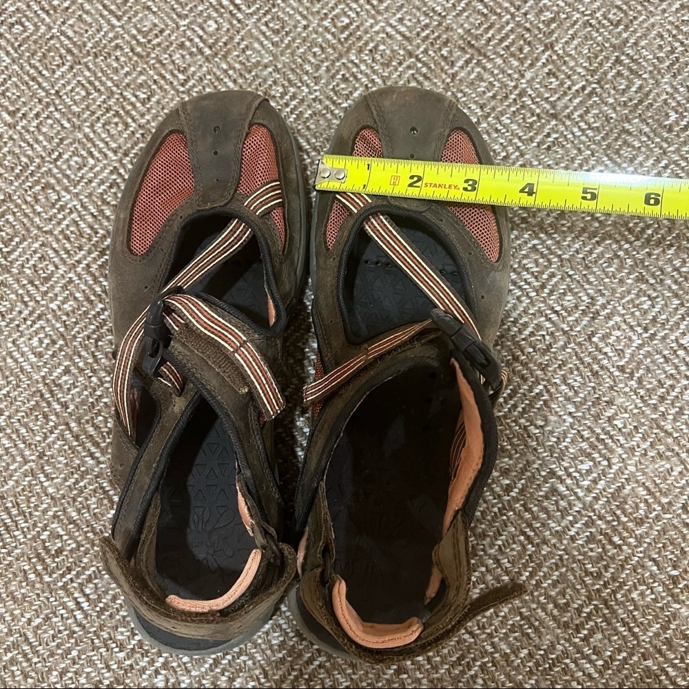 Merrell Cambrian Emme Leather Ginger Vibram Soles Walking Hiking Shoes Sz 8 GUC - Picture 9 of 9